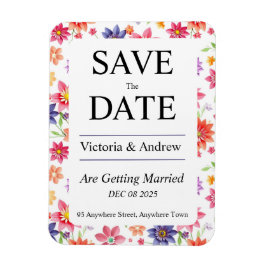 Hübsche Blume Save the Date Magnet