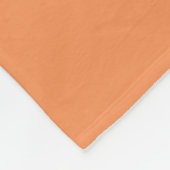 Hübsche Blume - Schwarz auf Orange f79256 Fleecedecke (Ecke)