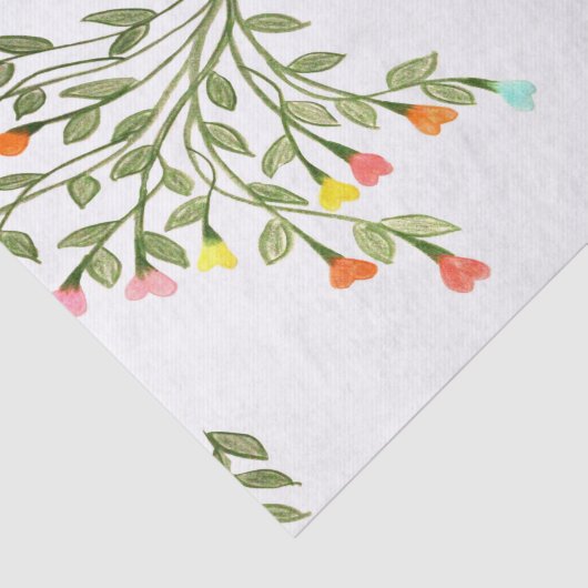 Hübsche Blume Seidenpapier (Ausschnitt)