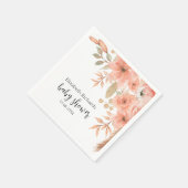 Hübsche Blume Serviette (Ecke)