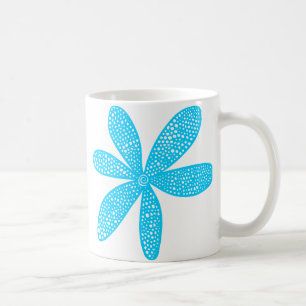 Hübsche Blume - Sky Blue Kaffeetasse