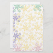 Hübsche Blume Stationery-Floral Briefpapier (Vorne/Hinten)