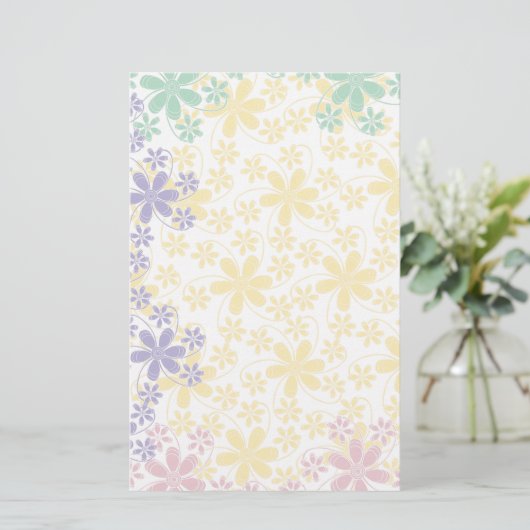 Hübsche Blume Stationery-Floral Briefpapier (Stehend Vorderseite)