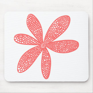 Hübsche Blume - Tropenrosa Mousepad