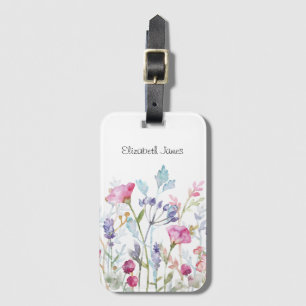 Hübsche Blume und Berries Gepäckanhänger