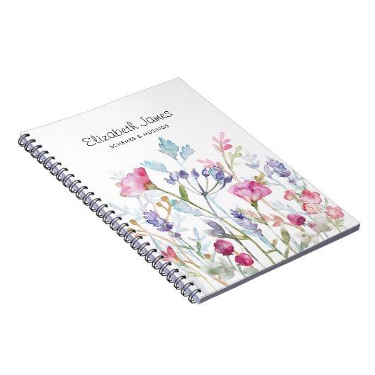 Hübsche Blume und Berries Notizblock (Rechte Seite)