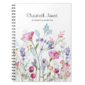 Hübsche Blume und Berries Notizblock (Vorderseite)