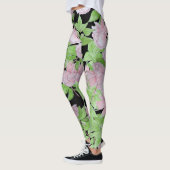hübsche Blume und Blütenblätter, groß und fett Leggings (Links)