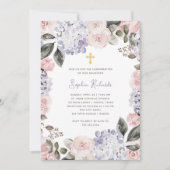 Hübsche Blume und Foto | Bestätigung Einladung (Vorderseite)