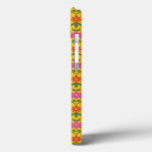 Hübsche Blume und Polka Dots auf Yellow iPad Case (Rückseite / Links)