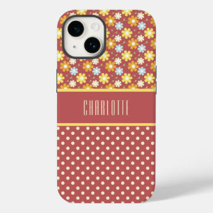 Hübsche Blume und Polka Dots - Fall Case-Mate iPhone 14 Hülle