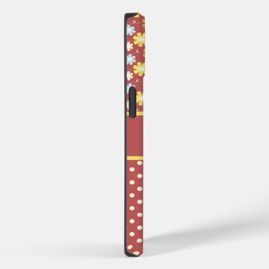 Hübsche Blume und Polka Dots - Fall Case-Mate iPhone Hülle (Rückseite / Rechts)