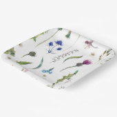 Hübsche Blume Verdunkelung des Dragonfly-Designs Pappteller (Gewinkelt)