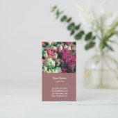 hübsche Blume Visitenkarte (Stehend Vorderseite)