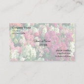 hübsche Blume Visitenkarte (Rückseite)