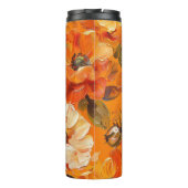 HÜBSCHE BLUME VON ORANGE FALL POPPY THERMOSBECHER (Rückseite)