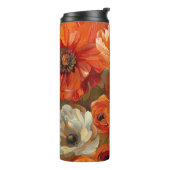 HÜBSCHE BLUME VON ORANGE FALL POPPY THERMOSBECHER (Nach links gedreht)