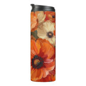 HÜBSCHE BLUME VON ORANGE FALL POPPY THERMOSBECHER (Nach rechts gedreht)