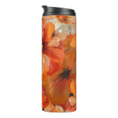 HÜBSCHE BLUME VON ORANGE FALL POPPY THERMOSBECHER (Nach rechts gedreht)