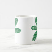 Hübsche Blume - Waldgrün Kaffeetasse (Mittel)