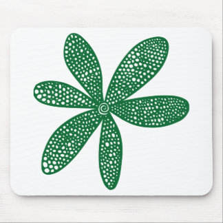 Hübsche Blume - Waldgrün Mousepad