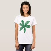 Hübsche Blume - Waldgrün T-Shirt (Vorne ganz)