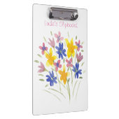 Hübsche Blume Wasserfarbe Zwischenablage Klemmbrett (Rechts)