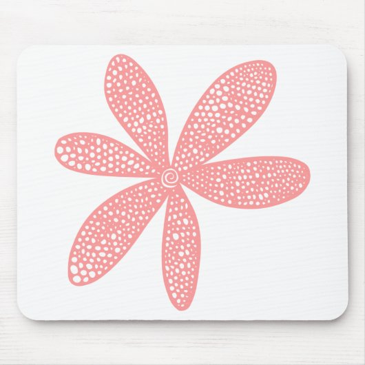 Hübsche Blume - Weichrosa Mousepad (Vorne)