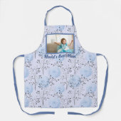 Hübsche Blume Weltes Foto für beste Mama Schürze (Vorderseite)