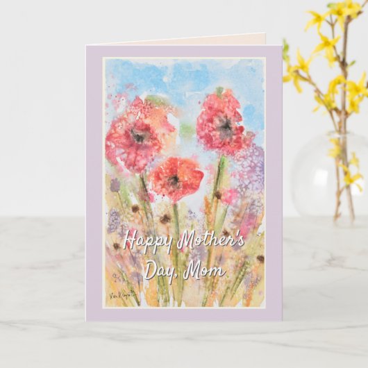 Hübsche Blume zum Muttertag Karte (Gelbe Blume)