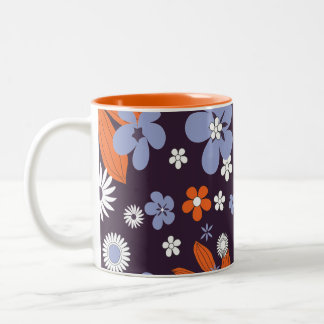 Hübsche Blume Zweifarbige Tasse