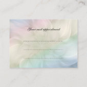 Hübsche Blumemandala-Entwurfsverabredung Terminkarte (Rückseite)