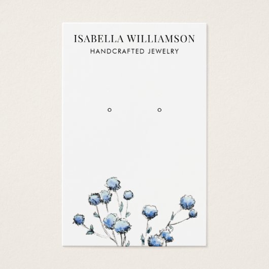 Hübsche Blumen-Aquarellenkarte (Vorderseite)