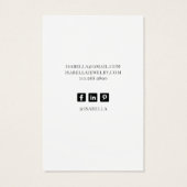 Hübsche Blumen-Aquarellenkarte (Rückseite)