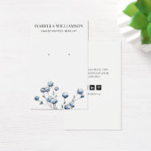 Hübsche Blumen-Aquarellenkarte (Schreibtisch)