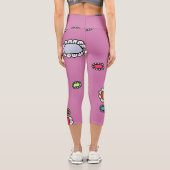 hübsche Blumen Capri Leggings (Rückseite)