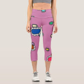hübsche Blumen Capri Leggings (Vorderseite)