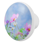 Hübsche Blumen-empfindliche Farben Keramikknauf (Rechts)