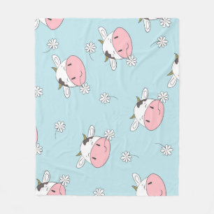 Hübsche Blumen für Mädchen: Handgezeichnet Vintage Fleecedecke