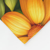 Hübsche Blumen, hell gefärbt Fleecedecke (Ecke)