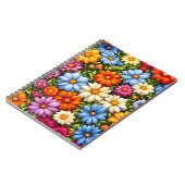 Hübsche Blumen, hell gefärbt, Notizblock (Linke Seite)