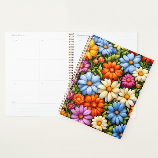 Hübsche Blumen, hell gefärbt, Planer (Anzeige)