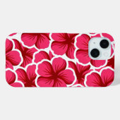 Hübsche Blumen in rosa Farbe Case-Mate iPhone Hülle (Rückseite (Horizontal))