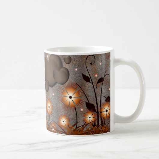 Hübsche Blumen Kaffeetasse (Rechts)