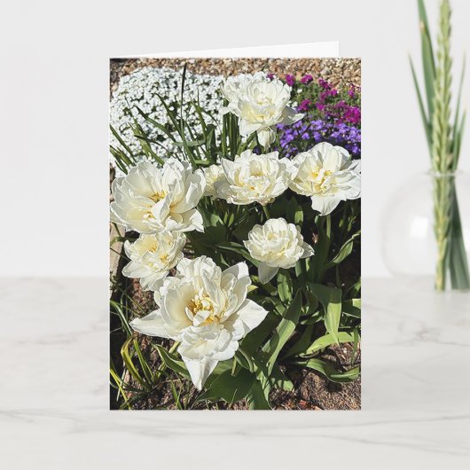 Hübsche Blumen Karte (Vorderseite)