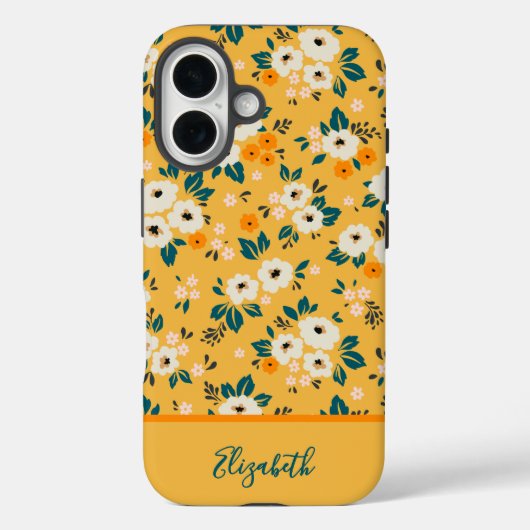 Hübsche Blumen Mädchenhaft Case-Mate iPhone Hülle (Rückseite)