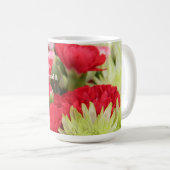 Hübsche Blumen, mit Vers von Mark 11:24 Kaffeetasse (VorderseiteRechts)