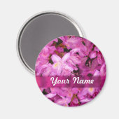 Hübsche Blumen personalisiert Magnet (Vorderseite/Rückseite)