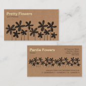 Hübsche Blumen - Sammelpack-Beschaffenheit Visitenkarte (Vorne/Hinten)