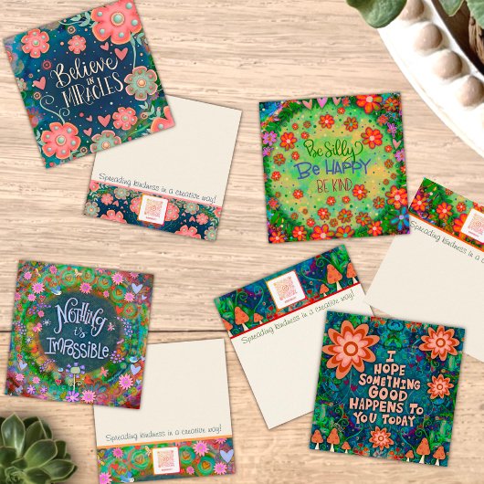 Hübsche Blumen Sie Got diese freundlichen Karten